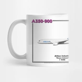 Airbus A350-900 - Airbus "House Colours" (Art Print) Mug